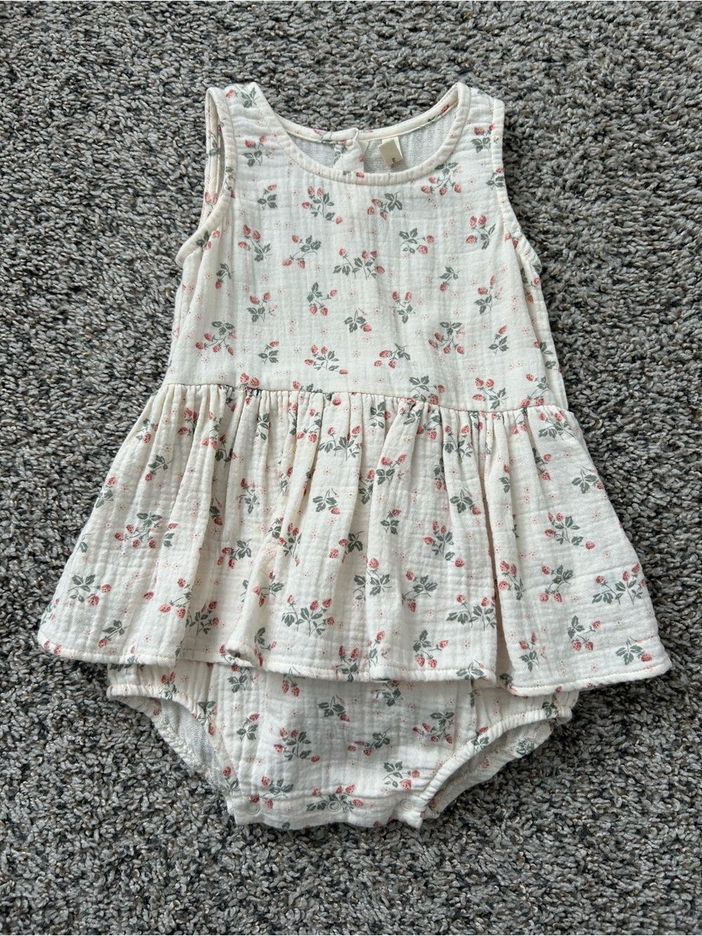 Quincy Mae Strawberry Romper